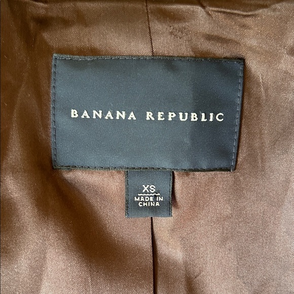 Banana Republic Brown Tweed Tailored Frock Coat size XS - Picture 14 of 16